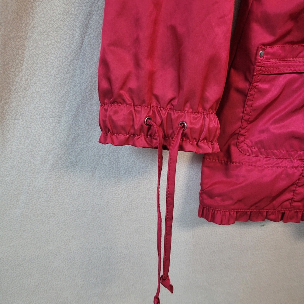 White House Black Market Watermelon Barbie Pink Utility Jacket, Size 6 Spring - Picture 3 of 9